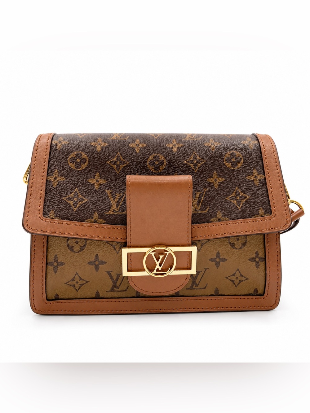 Louis Vuitton Dauphine MM Reverse Monogram Shoulder Bag